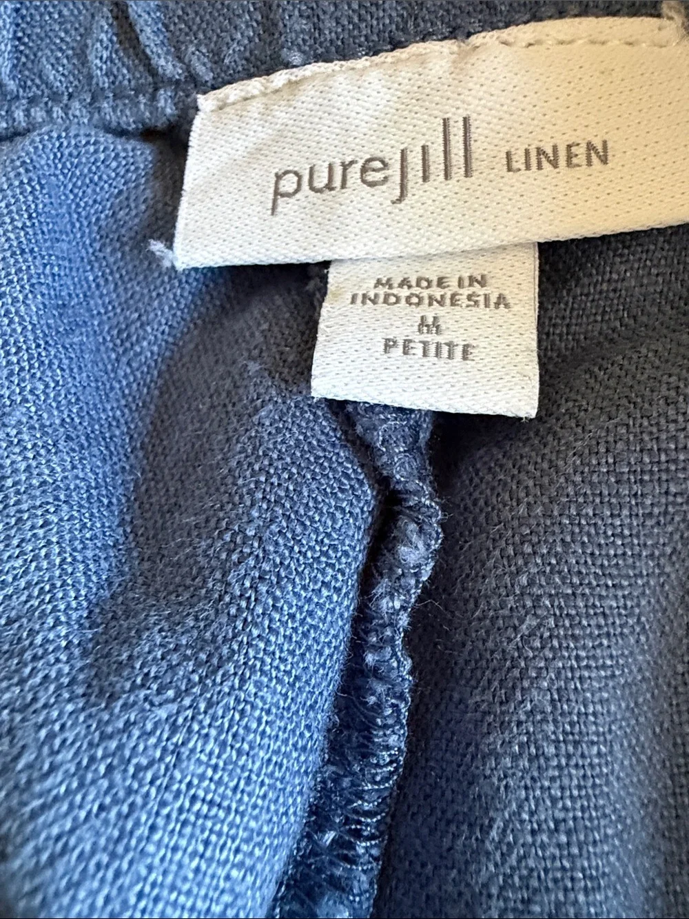 J Jill 2 pc, Relaxed Linen Tunic Top and capris(M) in Light Periwinkle. Top/L.